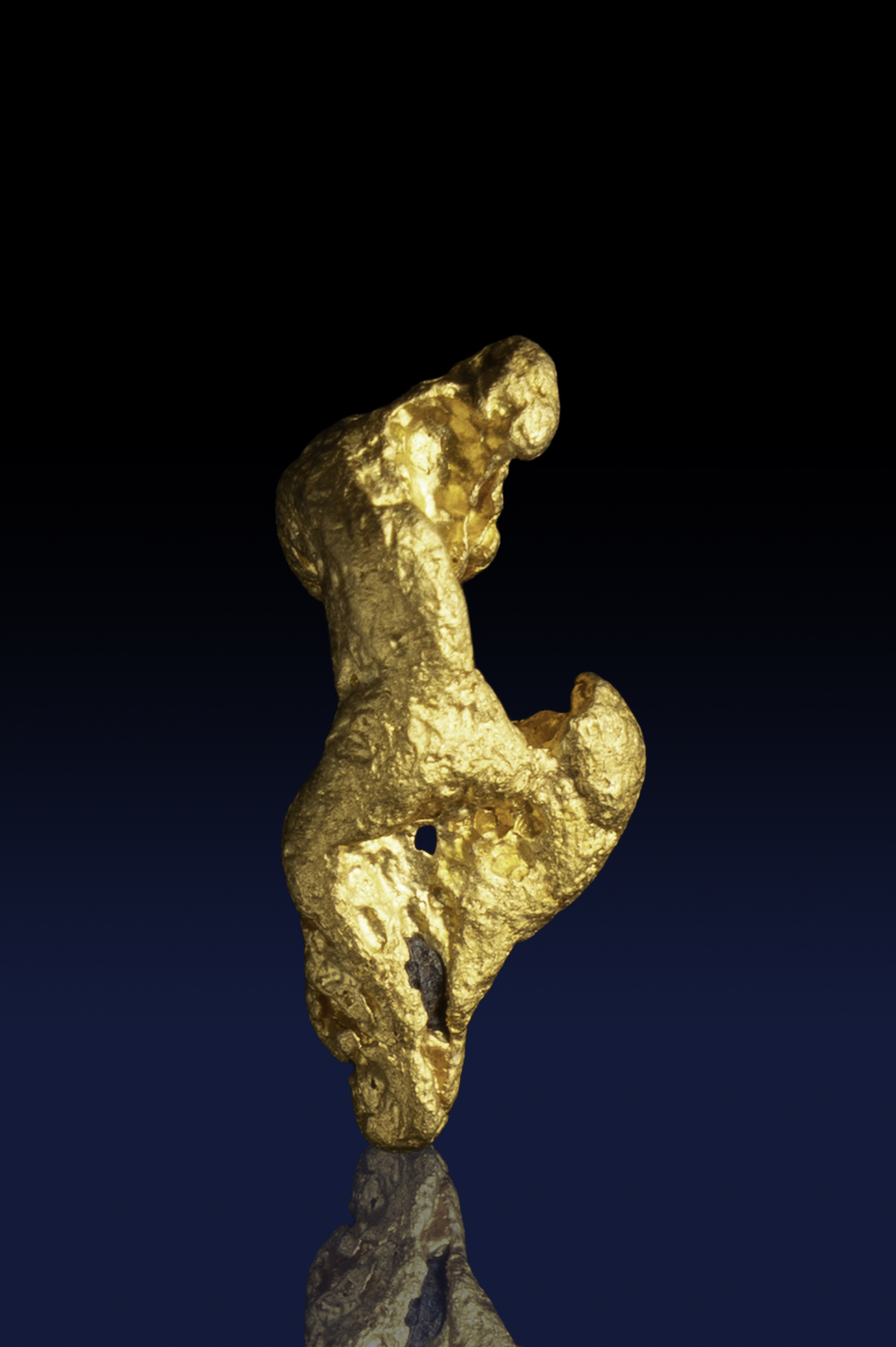 (image for) Stunning, Elongated Natural Gold Nugget - Australia - 1.65 grams
